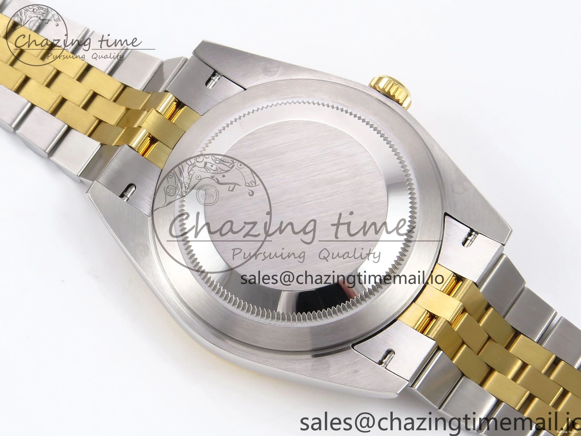 1220 Vibrant DateJust 41 126333 EWEF Best Edition YG Stick Dial on SS YG Jubilee Bracelet A 990